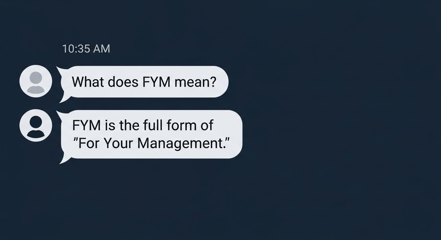 FYM Full Form in Chat