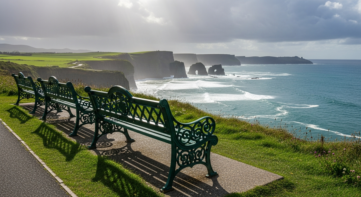 kilkee benches replaced plastic