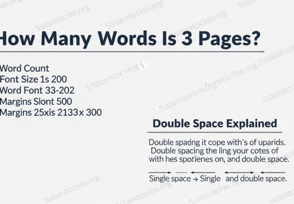 how many words is 3 pages